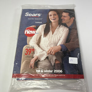 2006 Sears Fall and Winter Catalogue Canada *NEW In Wrapper*